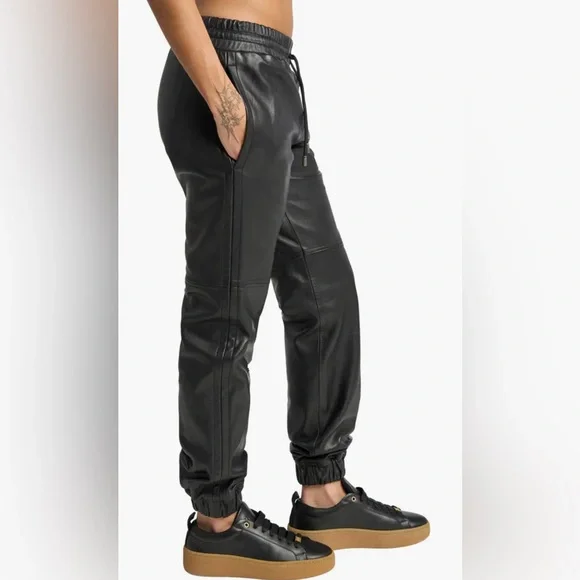 LITA by Ciara Leather Joggers NWT Large - Picture 3 of 12